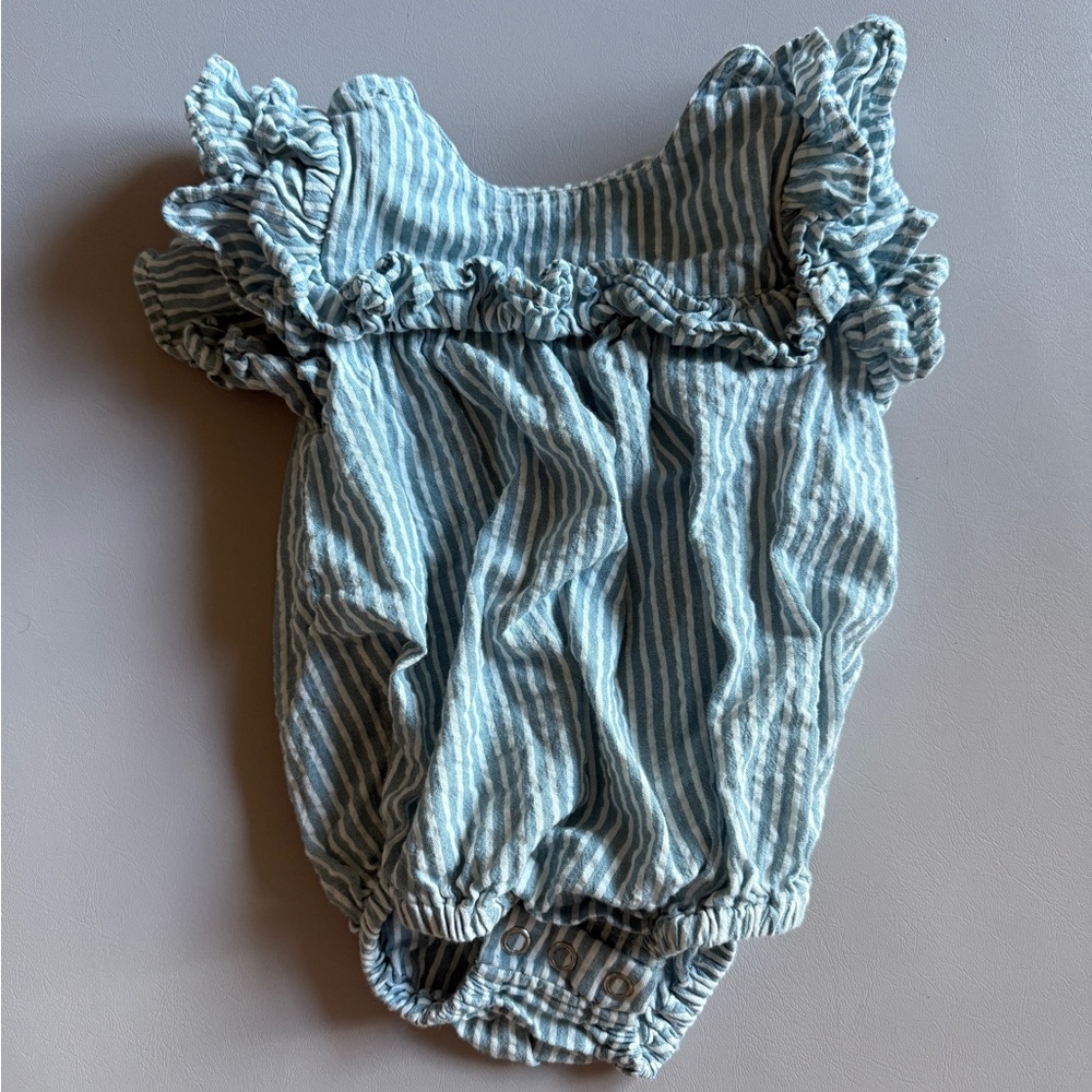 Pehr Seersucker Romper one piece
